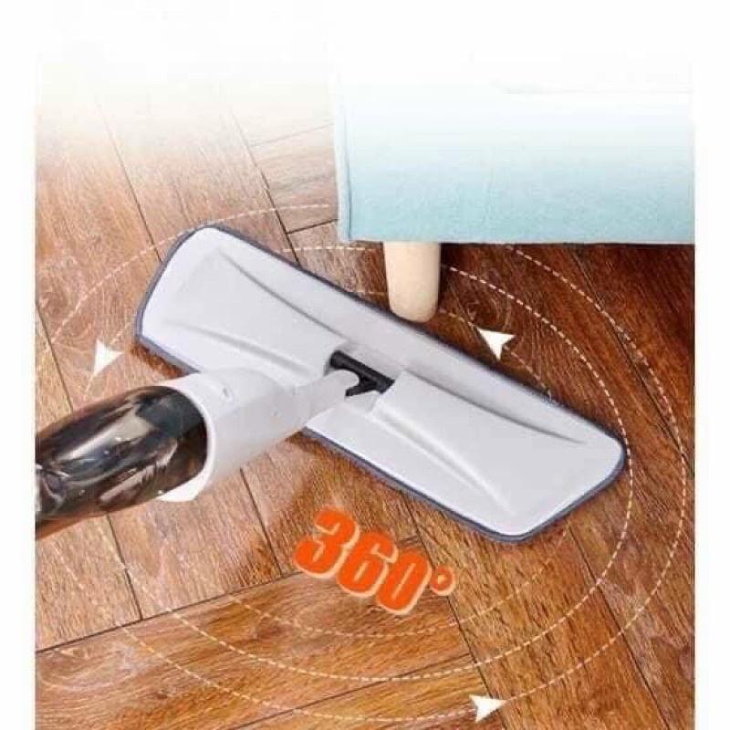 Cây lau nhà thông minh - Chổi lau sàn nhà kèm bình xịt phun sương đầu xoay 360 độ lau dọn dễ dàng 2 trong 1