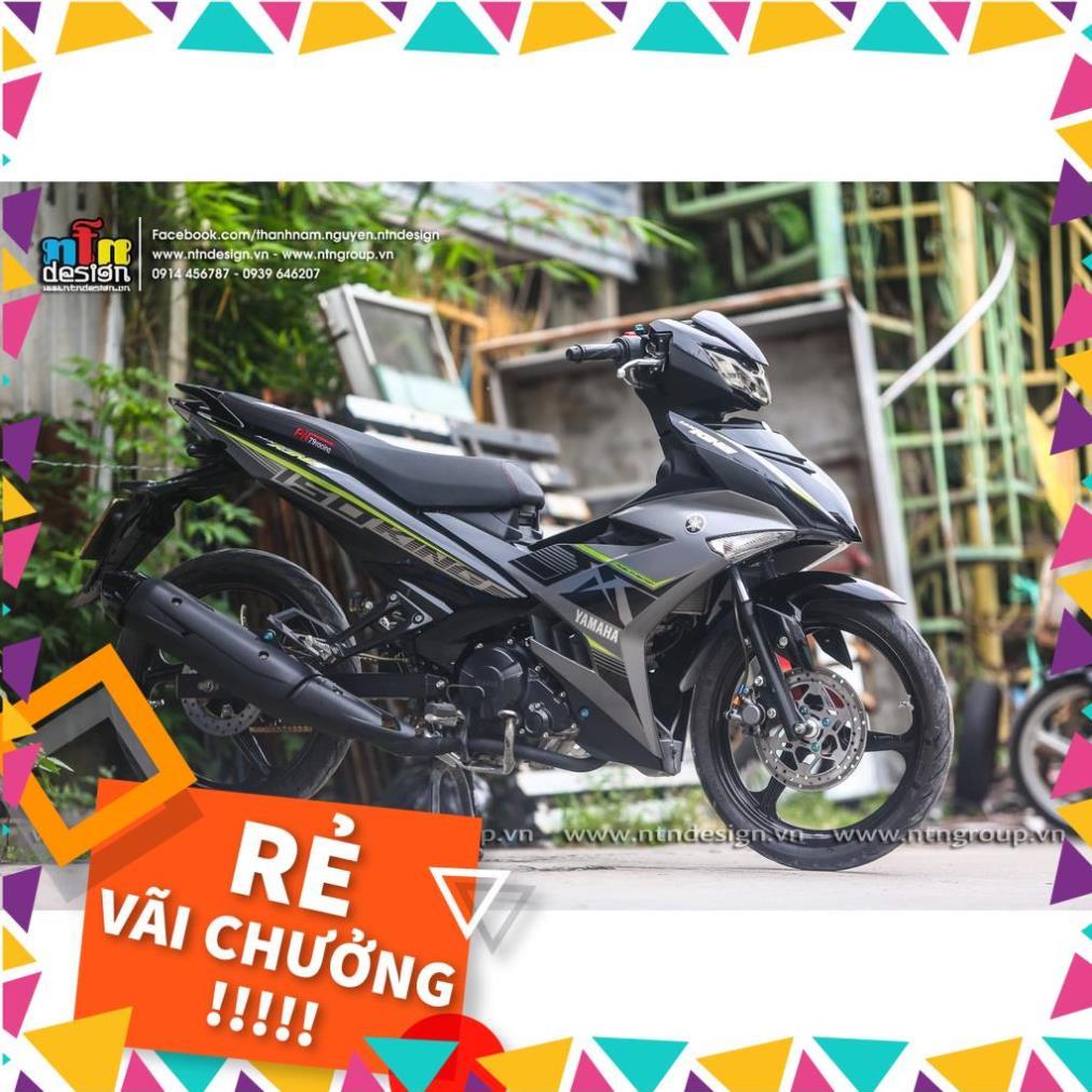 Tem Rời Exciter 150 Mẫu MX Xám Đen Xanh