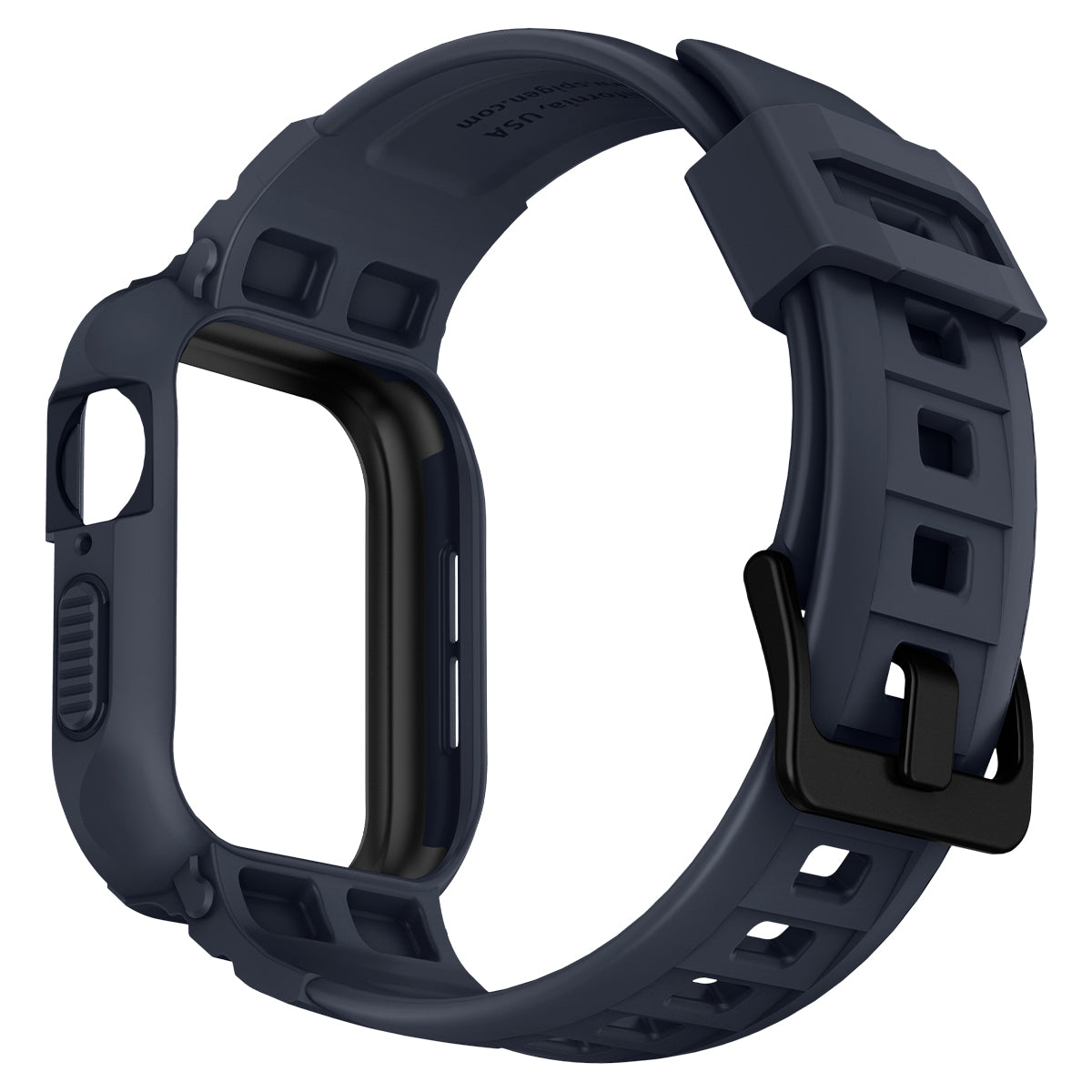 Ốp Case bảo vệ tích hợp dây đeo Spigen Rugged Armor Pro cho Apple Watch Series 9/8/7 (45mm) &amp; Apple Watch Series SE2/6/SE/5/4 (44mm) - Hàng Chính Hãng