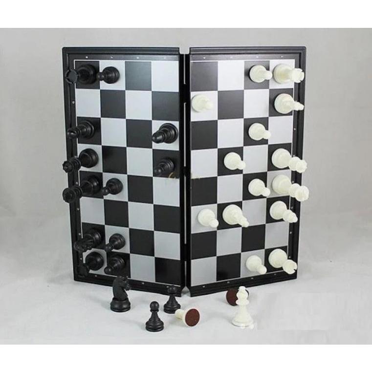 Bàn Cờ Vua Nam Châm Mini 14x13cm Siêu Nhỏ Gọn