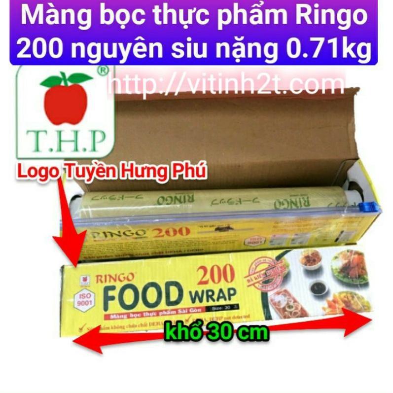 Màng bọc thực phẩm RINGO 200 khổ 30cm kèm dao gạt