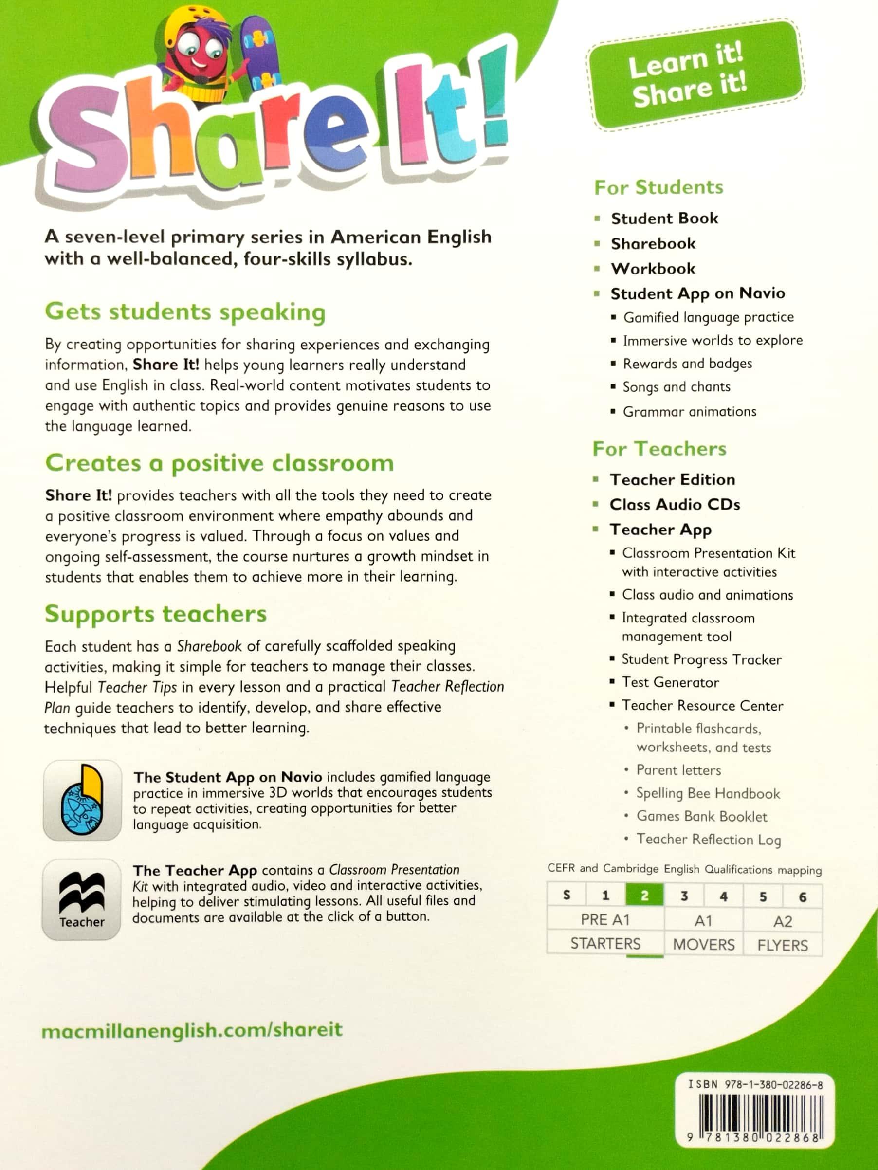 Share It! Level 2 Student Book With Sharebook And Navio App