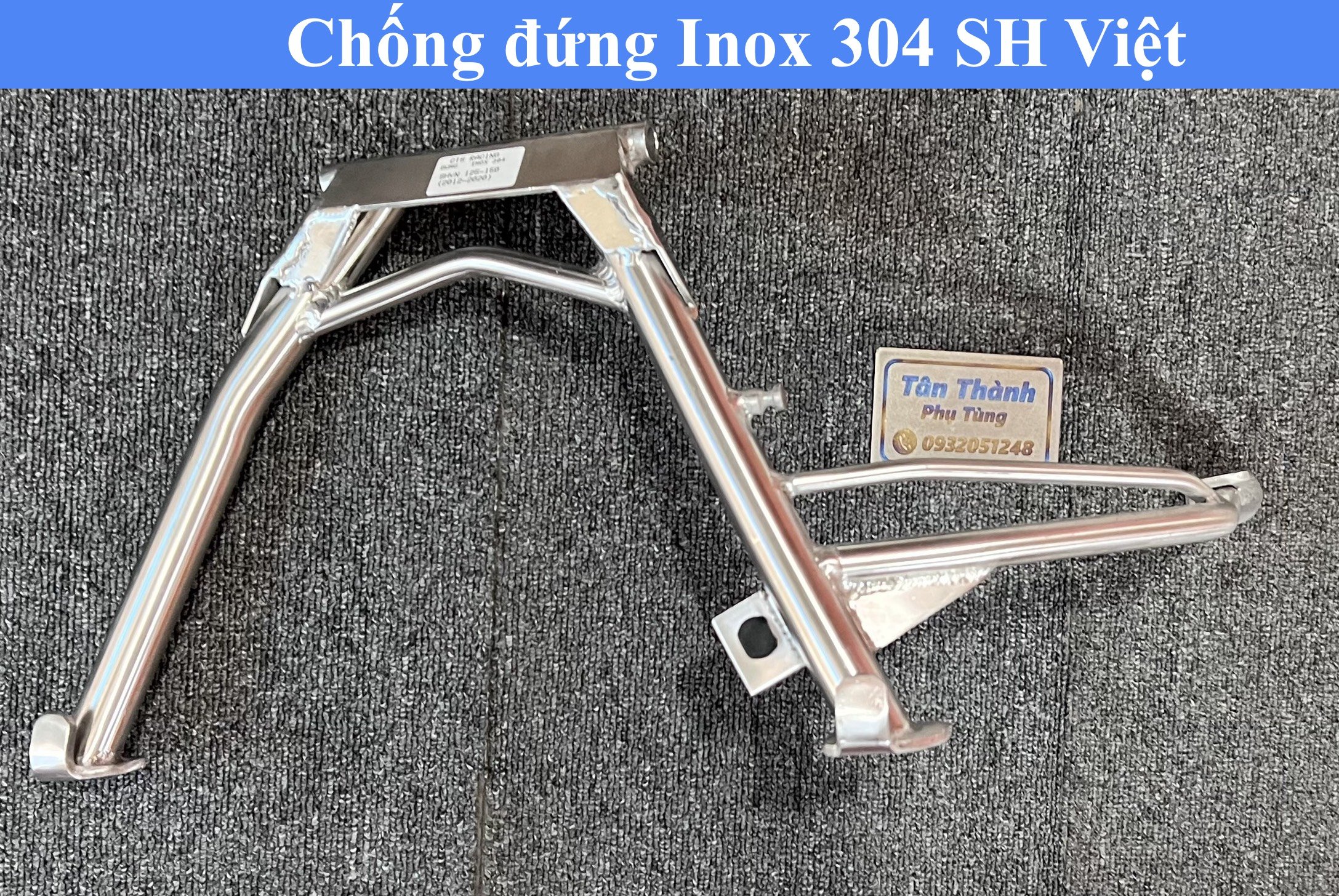 Chống đứng Inox 304 dành cho SH Việt 2017-2022