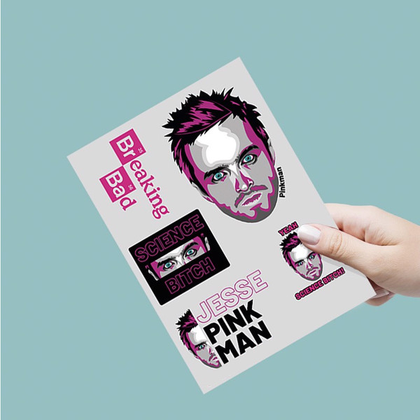 Jesse Pink Man - Single Sticker hình dán lẻ Breaking Bad