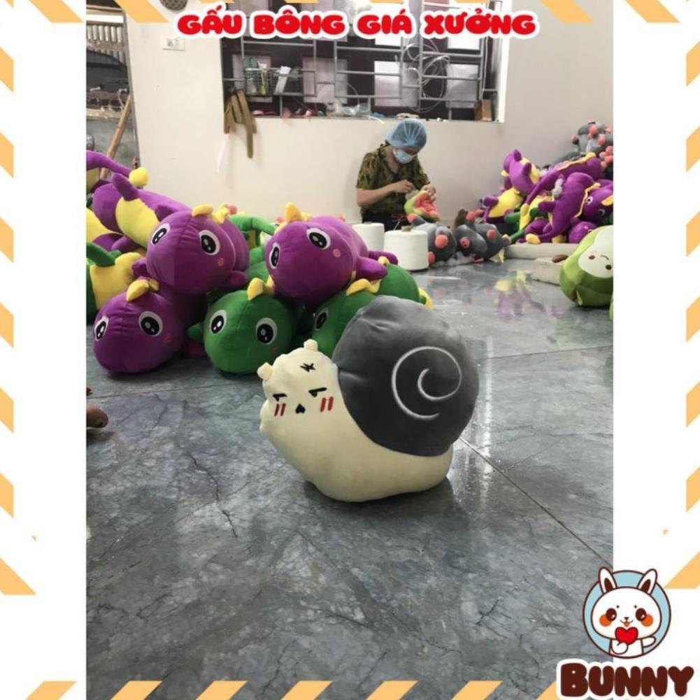 Gấu Bông Ốc Sên 2 Mặt Cảm Xúc Siêu Yêu Chất Miniso Cao Cấp Chất Bông Mềm, Mịn Size 40Cm