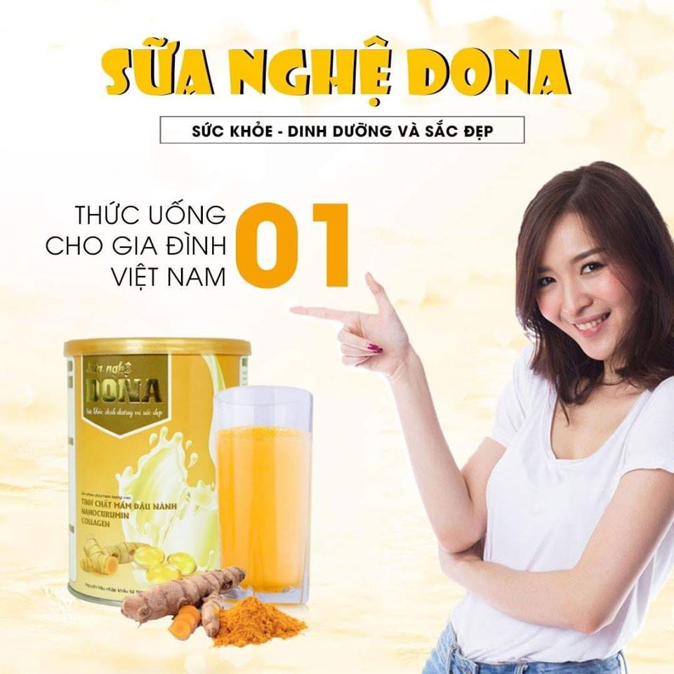 Hình ảnh 5 hộp sữa nghệ DONA