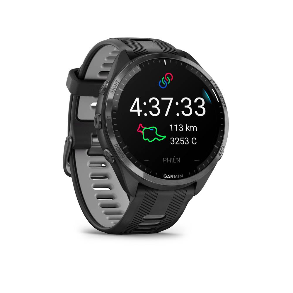 Đồng Hồ Thông Minh Garmin Forerunner 965 GPS (Black/White) - Hàng Chính Hãng