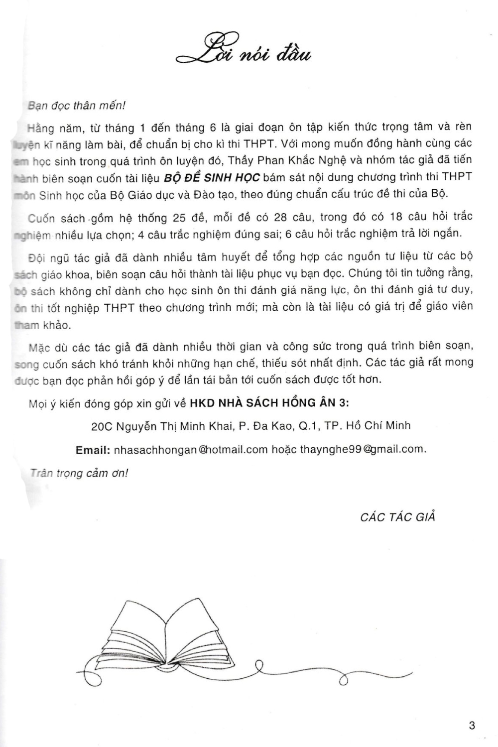 Bộ Đề Sinh Học - Đầy Đủ Các Dạng Trắc Nghiệm Theo Cấu Trúc Đề Thi Năm 2025 (Theo Chương Trình GDPT Mới) - HA