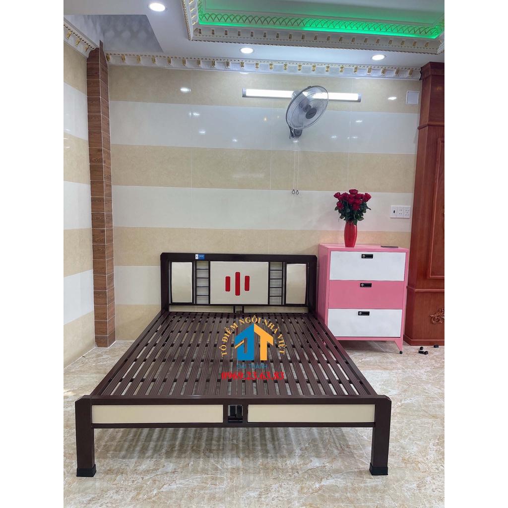 Giường sắt kiểu hộp nhiều kích thước ĐẠI THÀNH 1MX2M , 1M2X2M, 1M4X2M, 1M6X2M, 1M8X2M