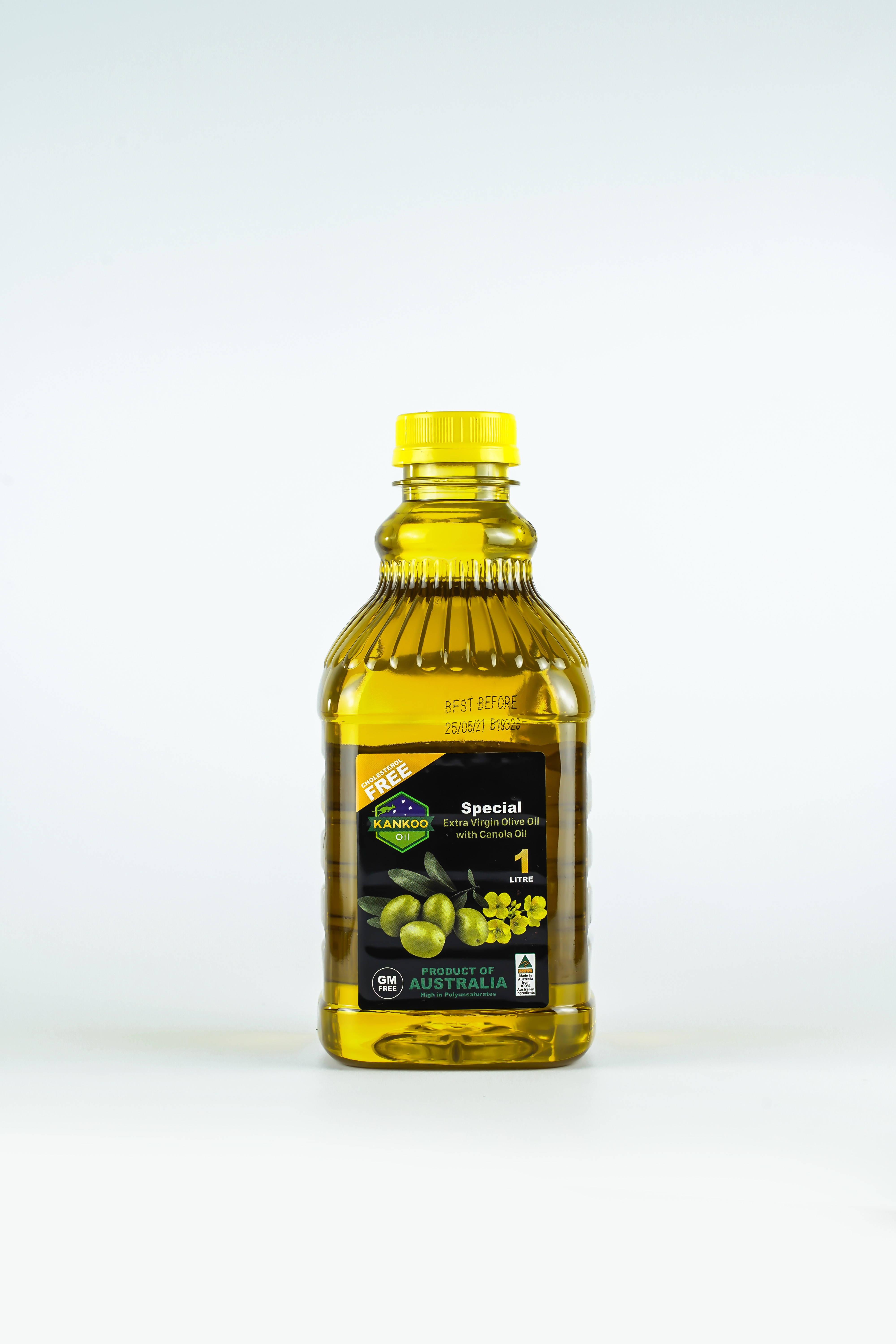 Combo 5 chai Dầu ăn Oliu hạt cải nhãn hiệu KANKOO Oil Australian Liquid Gold nhập khẩu từ Úc (5 chai x 1 lít)