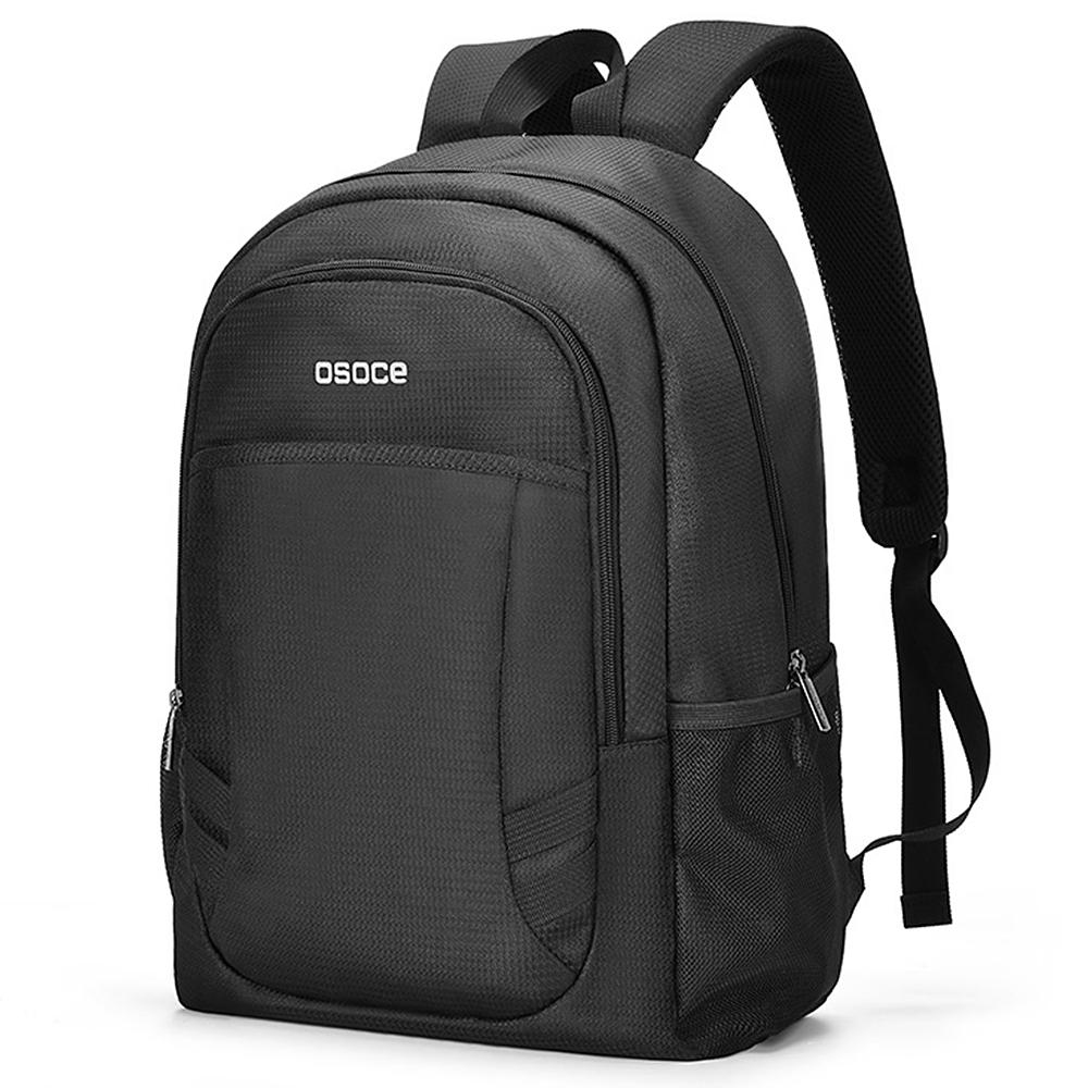 Balo máy tính xách tay 15.6 inh, balo học sinh, thiết kế đơn giản, chất liệu vải chống thấm nước