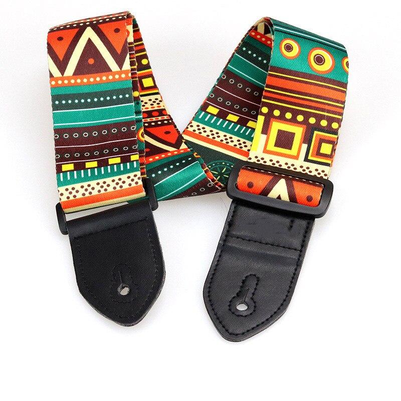 Adjustable Nylon Straps Nylon Guitar Strap for Acoustic Electric Guitar and Bass Multi-Color Guitar Belt Guitar Part Accessories