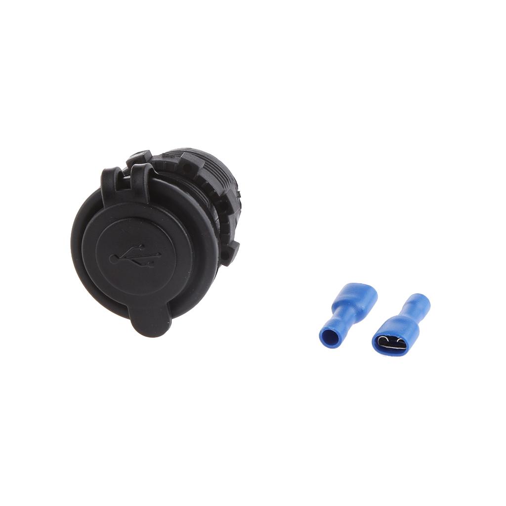 Waterproof Dual USB Motorcycle Car Power Adapter Charger Plug Socket