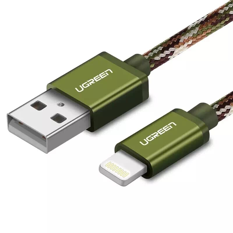 UGREEN 0.5M USB 2.0 ra Lightning cable cáp with Braid US199-40875 - Hàng Chính Hãng