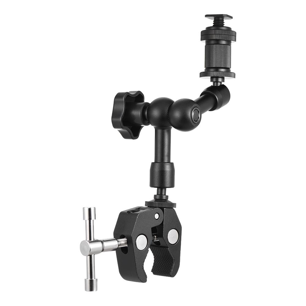Cánh tay ma sát 7 inch Siêu kẹp Giá đỡ có thể điều chỉnh khớp nối Kìm kẹp cho màn hình hiện trường Đèn LED flash Micrô