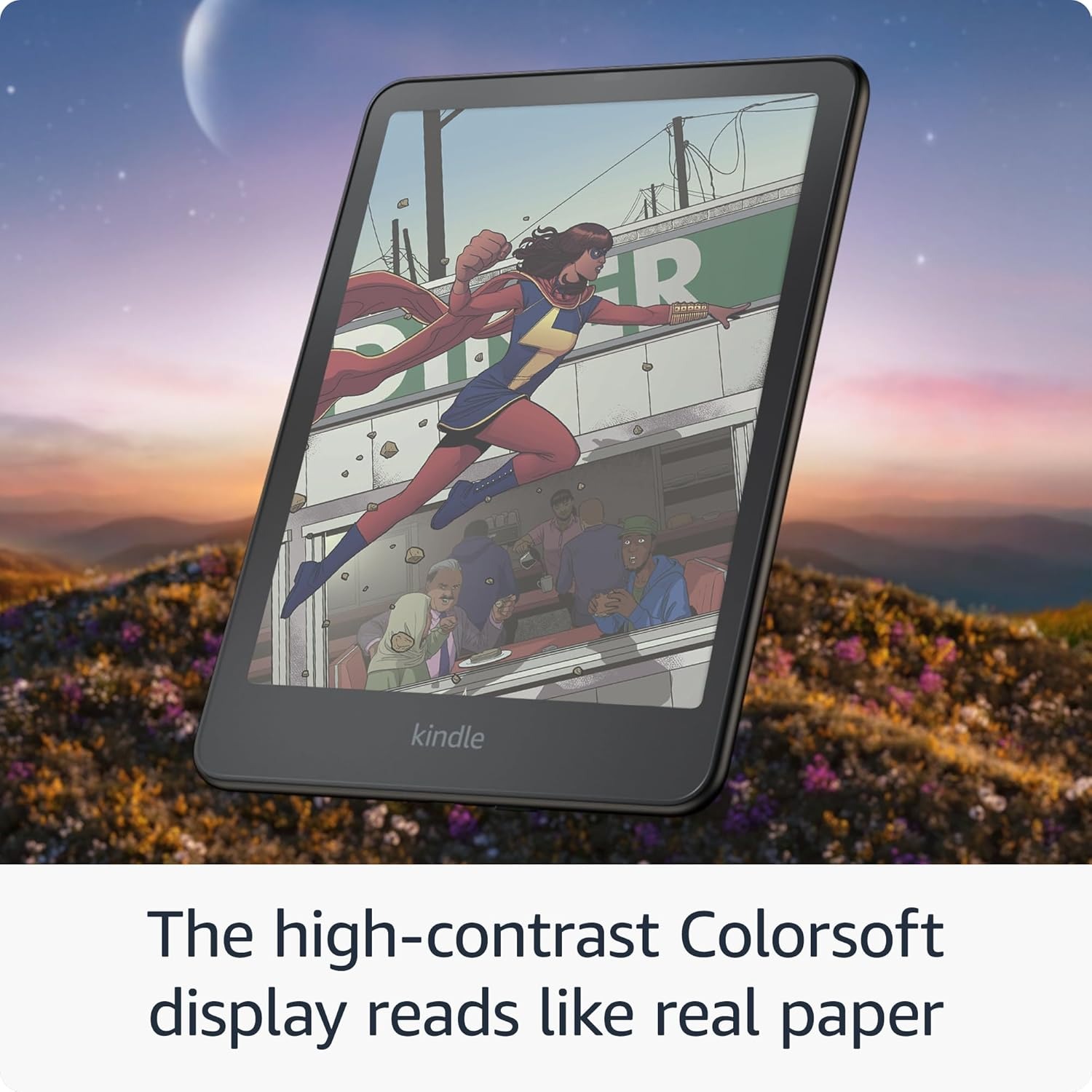 Máy đọc sách Kindle Colorsoft Signature Edition 32Gb, Màn hình màu 7 inch - Hàng chính hãng