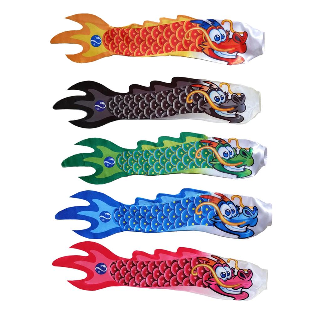 Creative Dragon Flag Outdoor Windsock Carp Streamer Hanging Decor