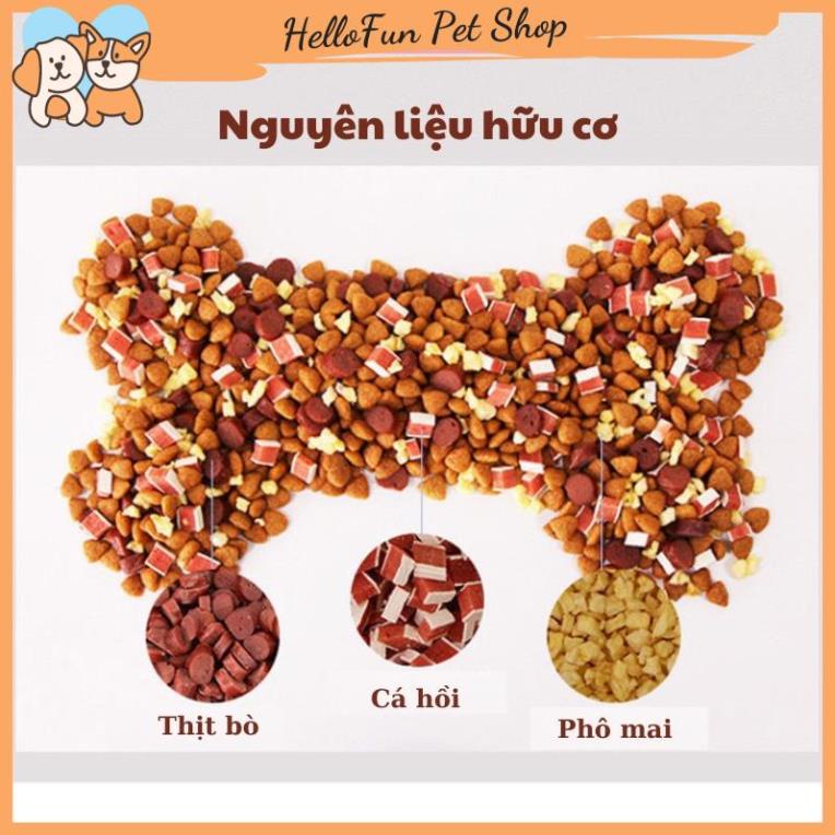 Hạt Captain cho chó - Hạt thức ăn cho cún cưng mix thịt bò, cá hồi và phomai