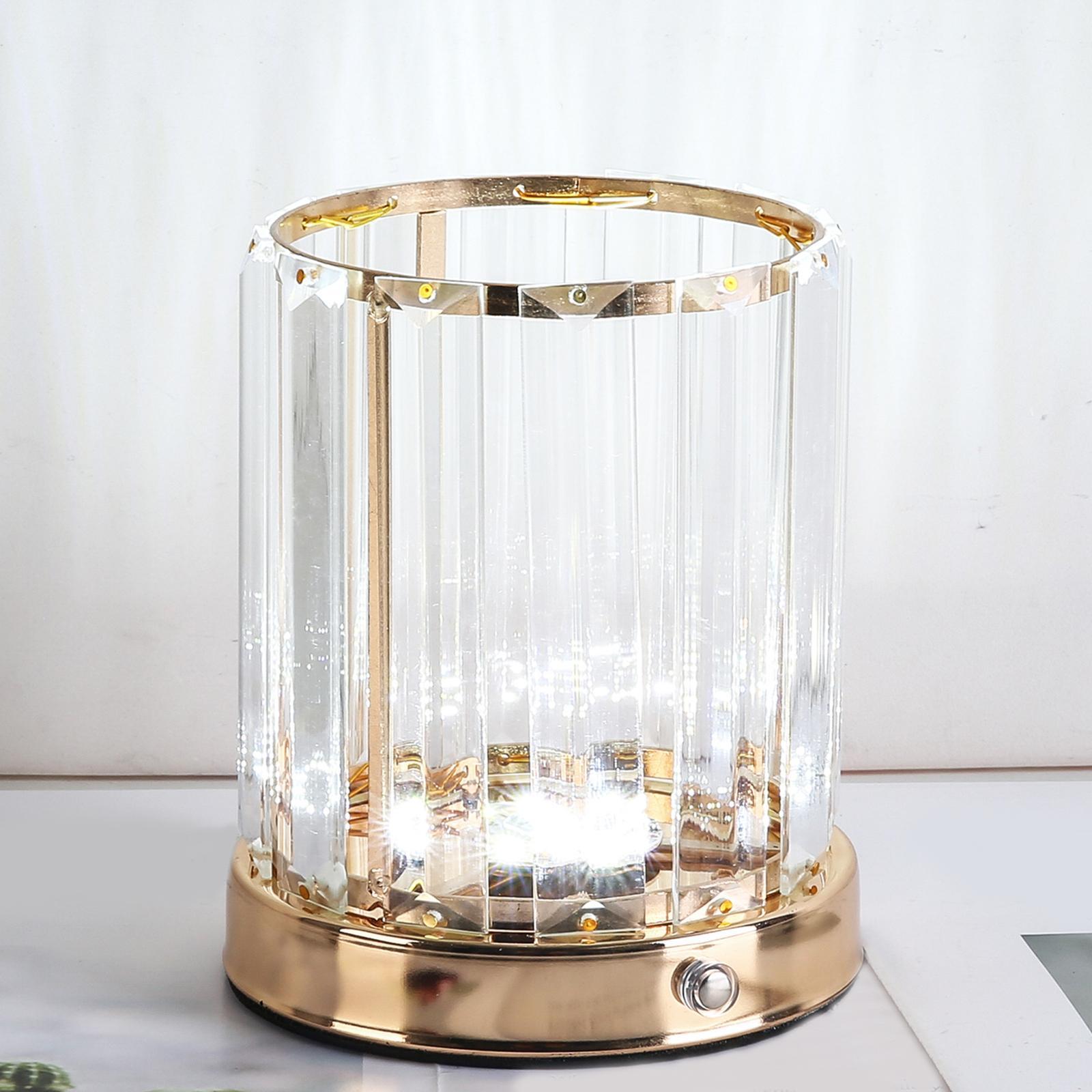 Bedside Table Lamp LED Night Light USB Rechargeable Dimming for Living Room