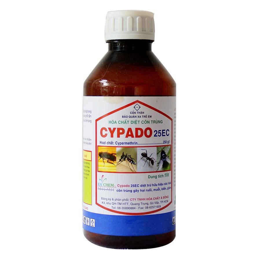 Cypado 25ecThuốc diệt muỗi, gián , côn trùng chai 100ml