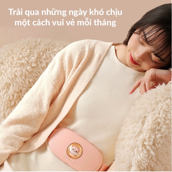 Máy Massage Sưởi Ấm Vùng Bụng Cho Chị Em Phụ Nữ Vào Những Ngày Ấy Lovebear