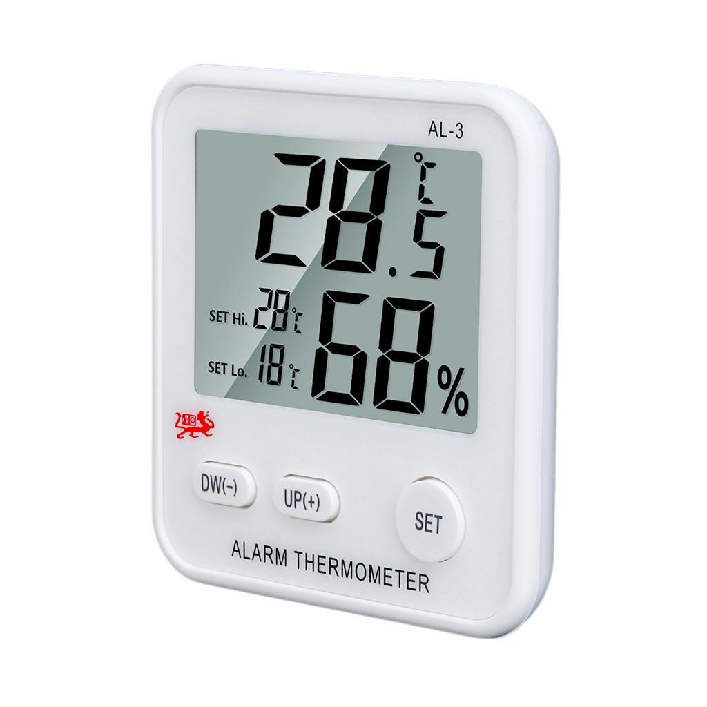 2x Easy to Read Refrigerator Freezer Thermometer High And Low Temperature Alarm