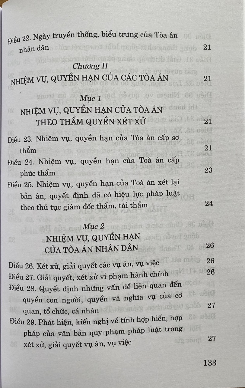 Luật Tổ Chức Toà Án Nhân Dân Năm 2024