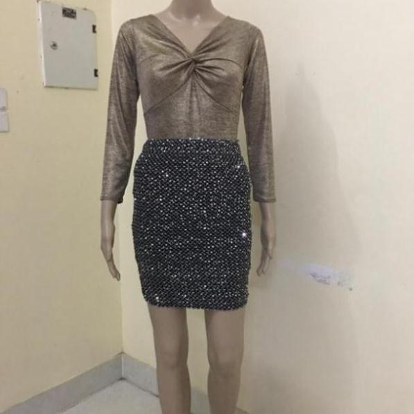 Áo nhũ xoắn ngực cực xinh - Đỏ đô,Free sz
