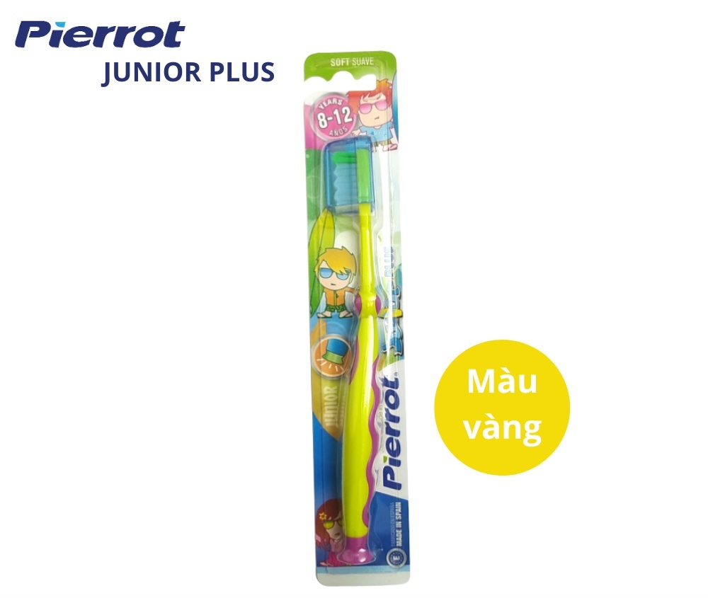 Bàn chải đánh răng trẻ em siêu mềm PIERROT JUNIOR PLUS