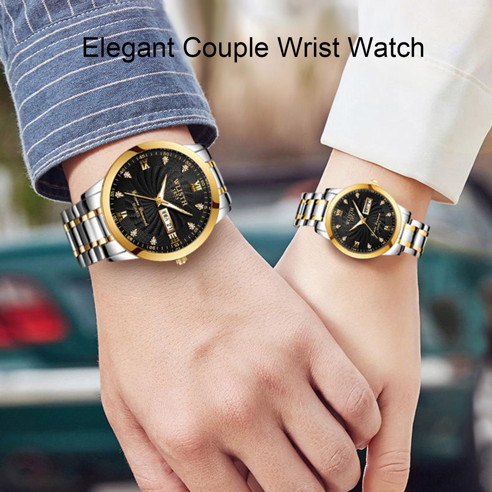 couple watch quartz