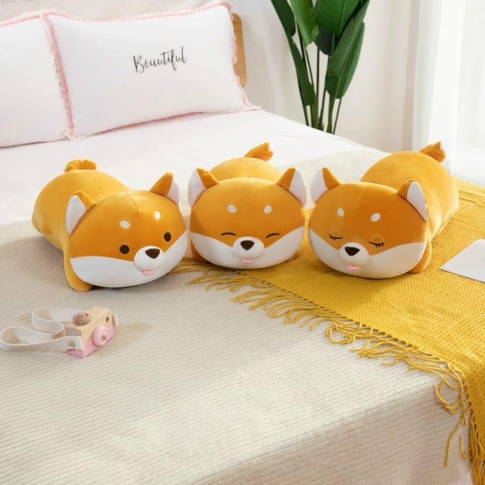 Gấu Bông Chó Shiba Nằm Lè Lưỡi size 70cm/90cm