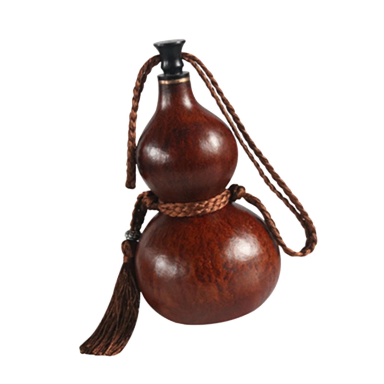 Gourd Handcrafts Outdoor Activities Leakproof Multifunction Gourd Water Bottle Flagon for Tabletop Kitchen Indoor Hotel