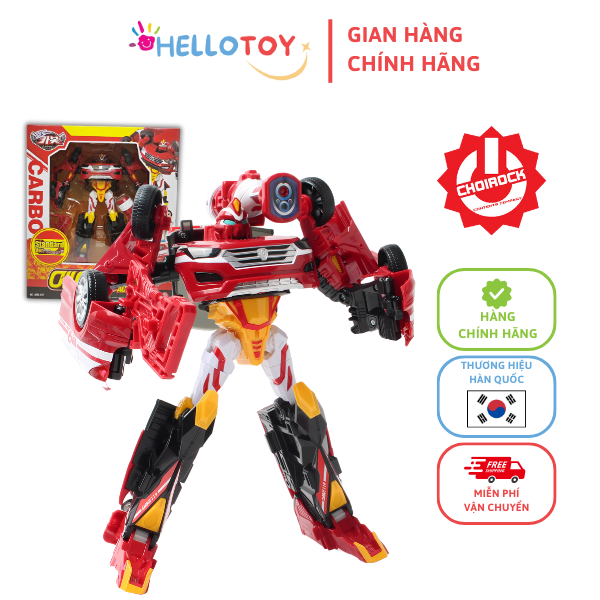 Đồ Chơi Mô Hình Lắp Ráp Xe Hơi Biến Hình Cỡ Lớn HELLO CARBOT ACE RESCUE