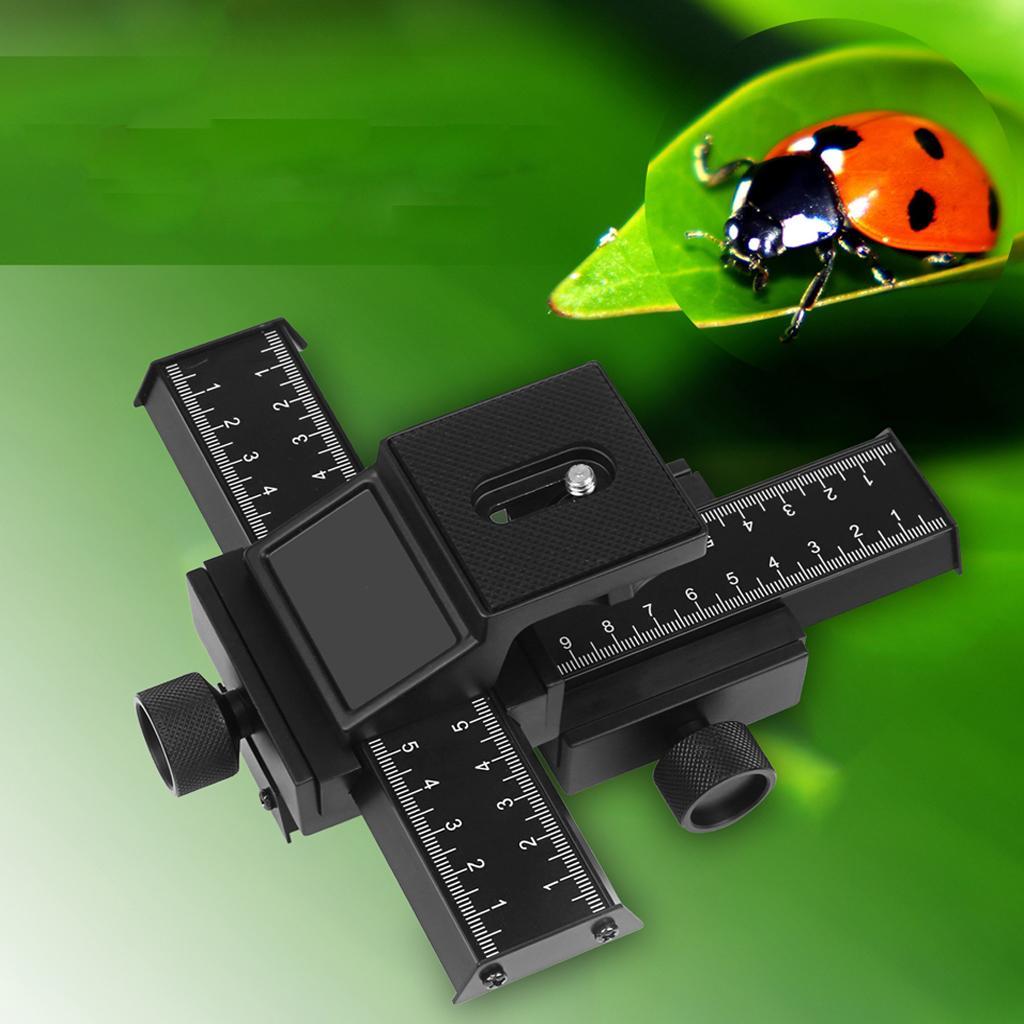 4-Way Macro Focusing Focus Rail Slider Slide for Pentax Olympus DSLR DV