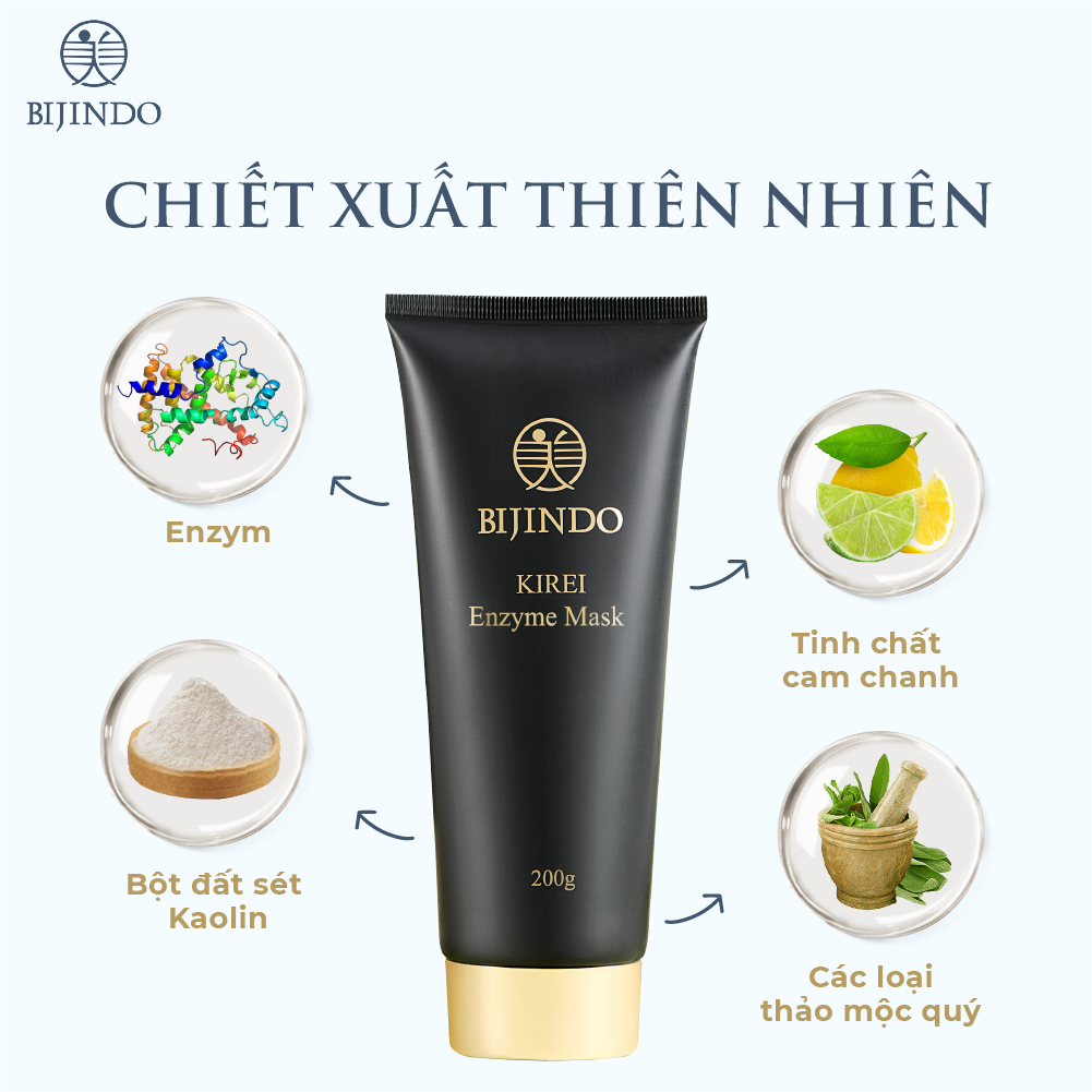 BIJINDO KIREI Enzyme Mask - Mặt nạ Bijindo kirei