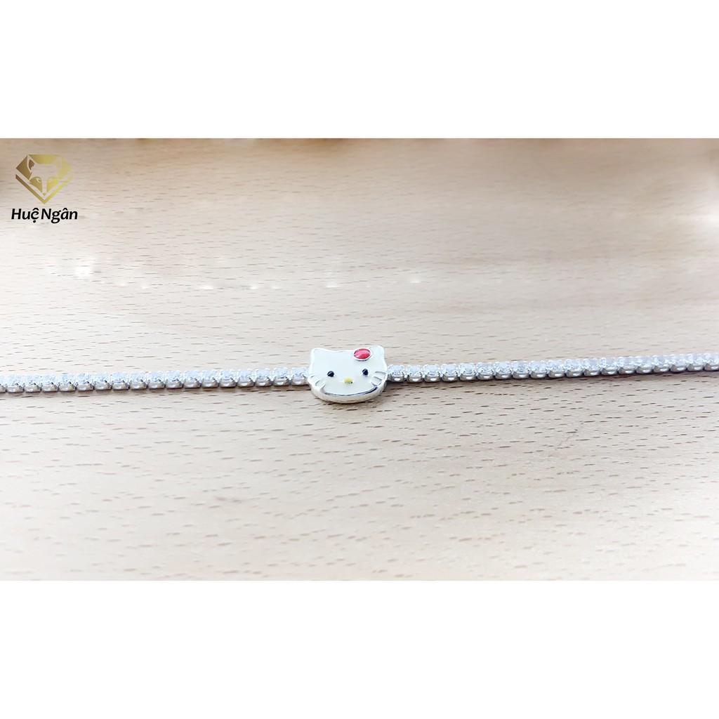 Lắc tay bạc 925 Huệ Ngân - Mèo Kitty X12