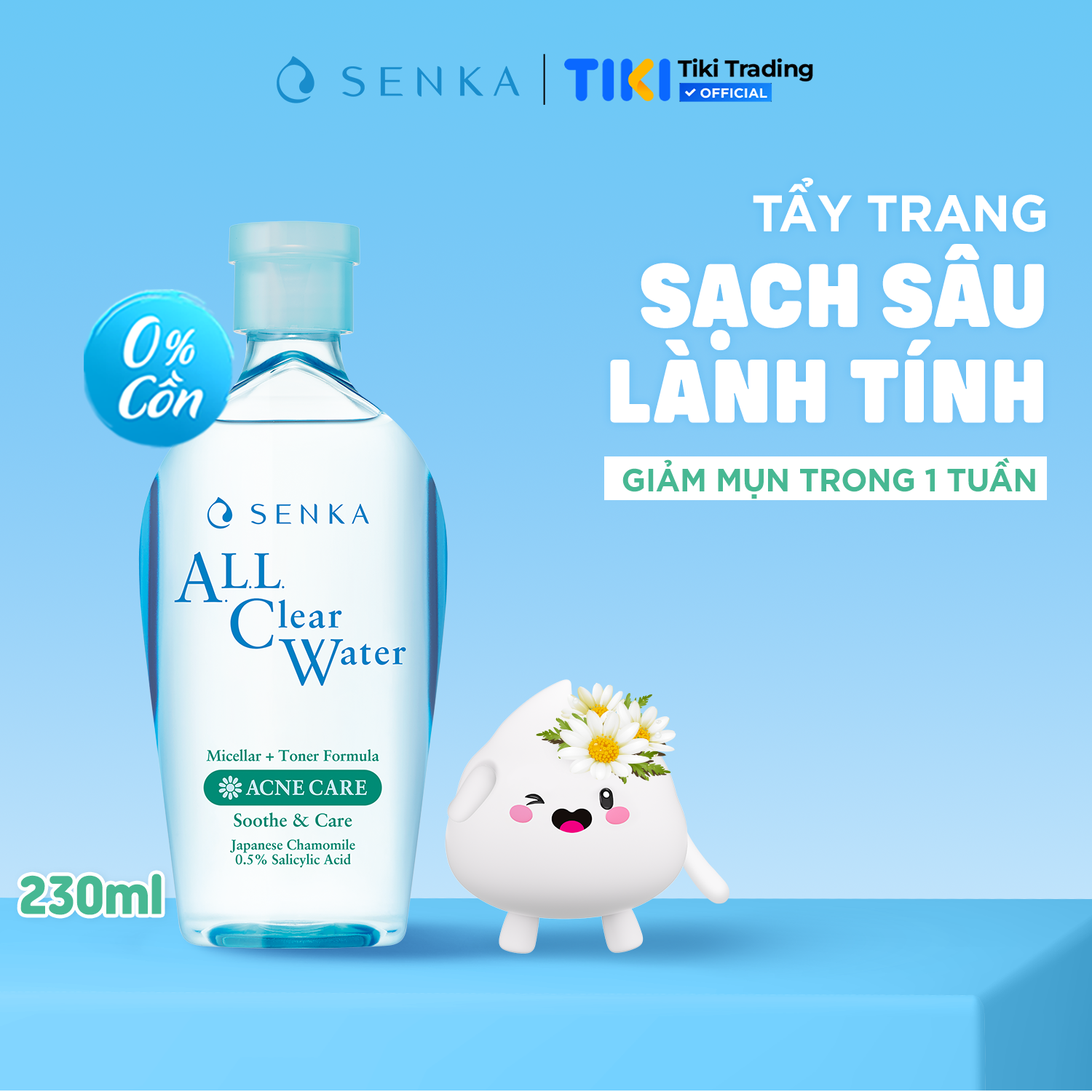 Nước tẩy trang ngừa mụn Senka 230ml