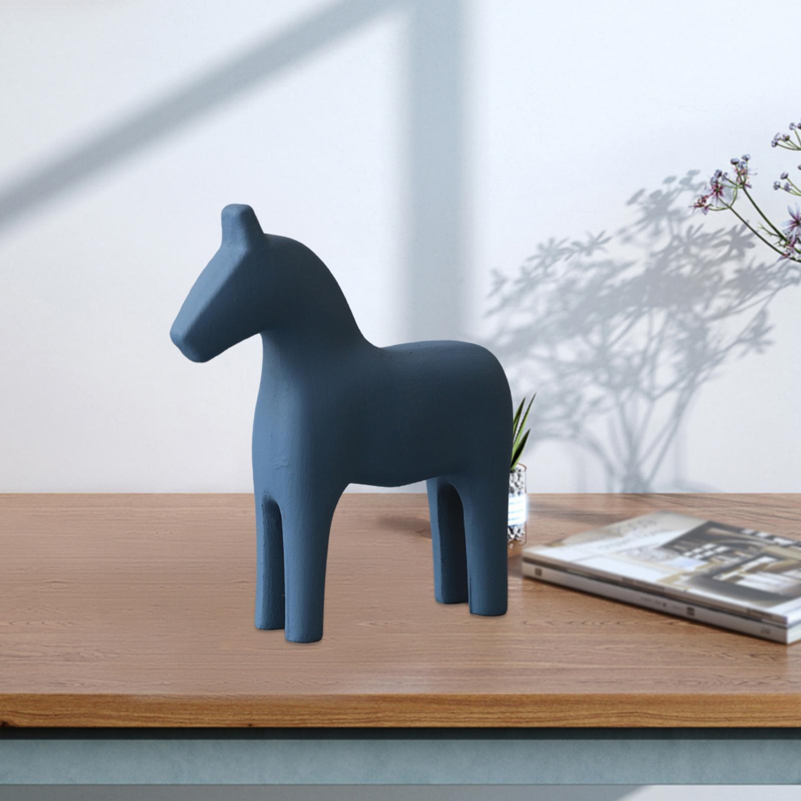 Statue Sculpture for Desktop Decoration Blue