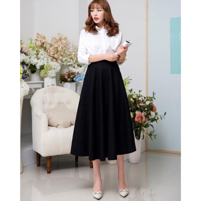 Chân váy xòe dài Hàn quốc - dài 70cm