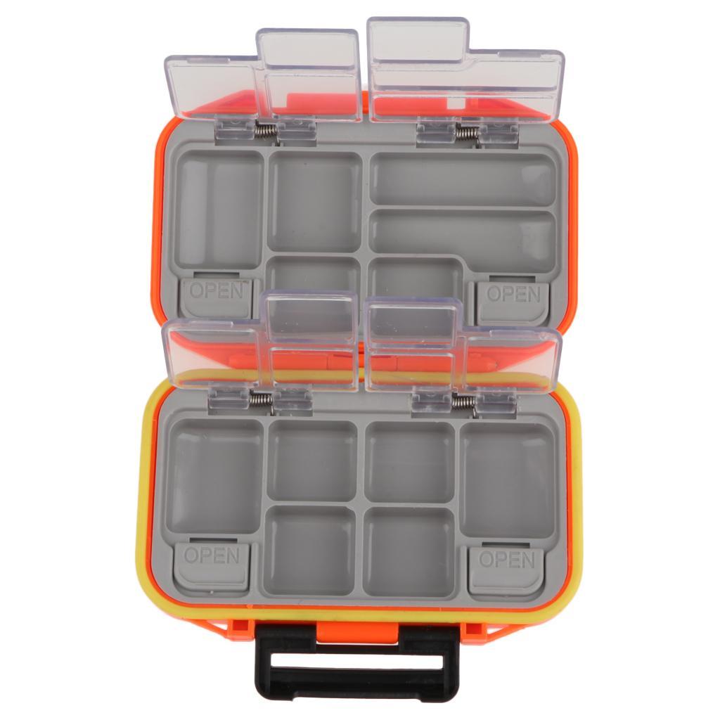 Premium Waterproof Plastic Fishing Lures Baits Hooks Tackle Storage Organizer Box - A Type / Small