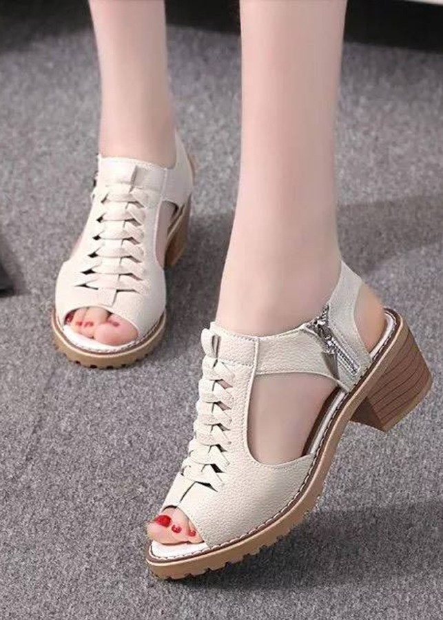 Sandal nữ gót cao 4 phân , đi mềm êm chân . thời trang hot trend mã SP : D1