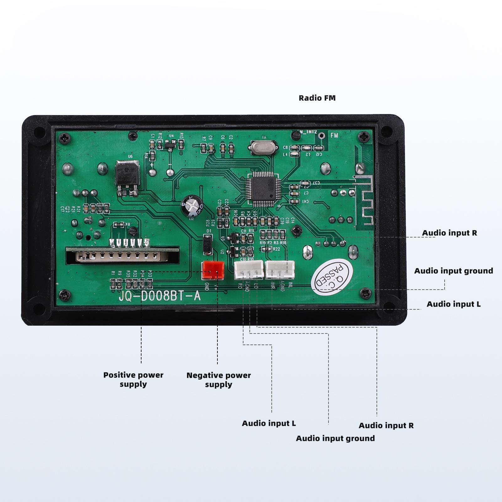 MP3 Player decrypt Auto Wireless Audio Module Support USB AUX Stereo