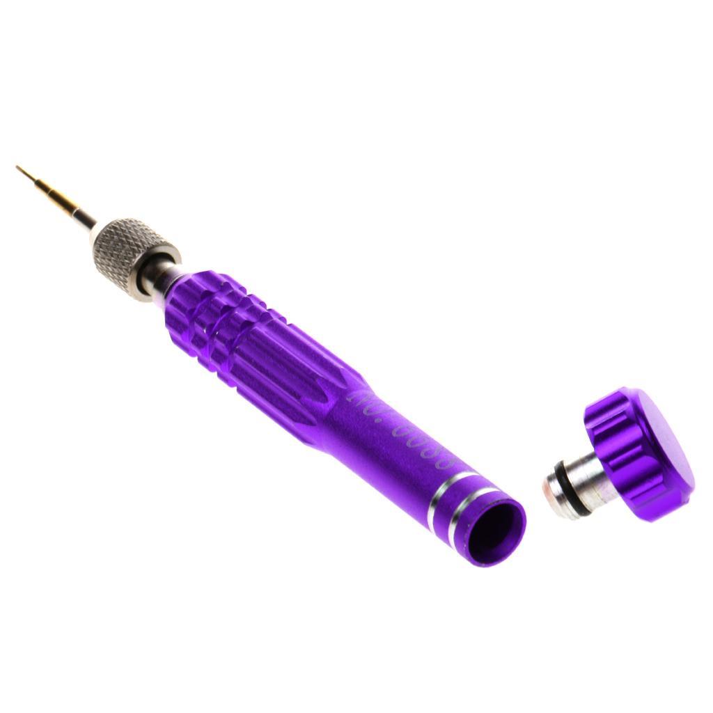 Mini Fix Cell Phone Repair Tool Kits 5 In1 Screwdriver Set Point Star Purple