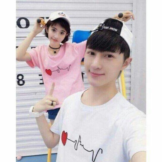 áo cặp nhịp tim &lt;3