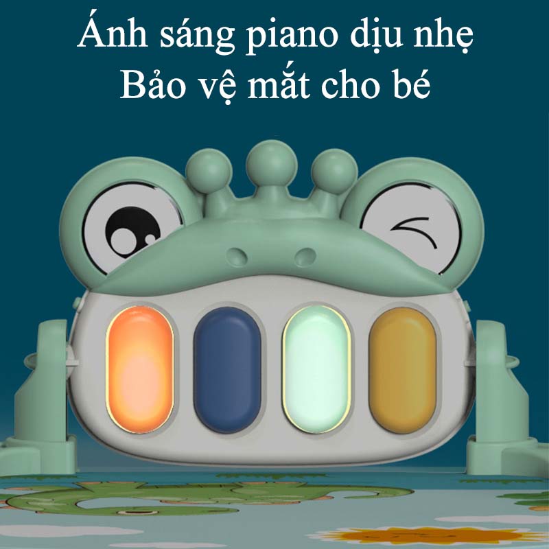 Thảm nhạc thông minh hình thú đáng yêu, đồ chơi thảm đàn piano vận động 4 giác quan cho bé sơ sinh