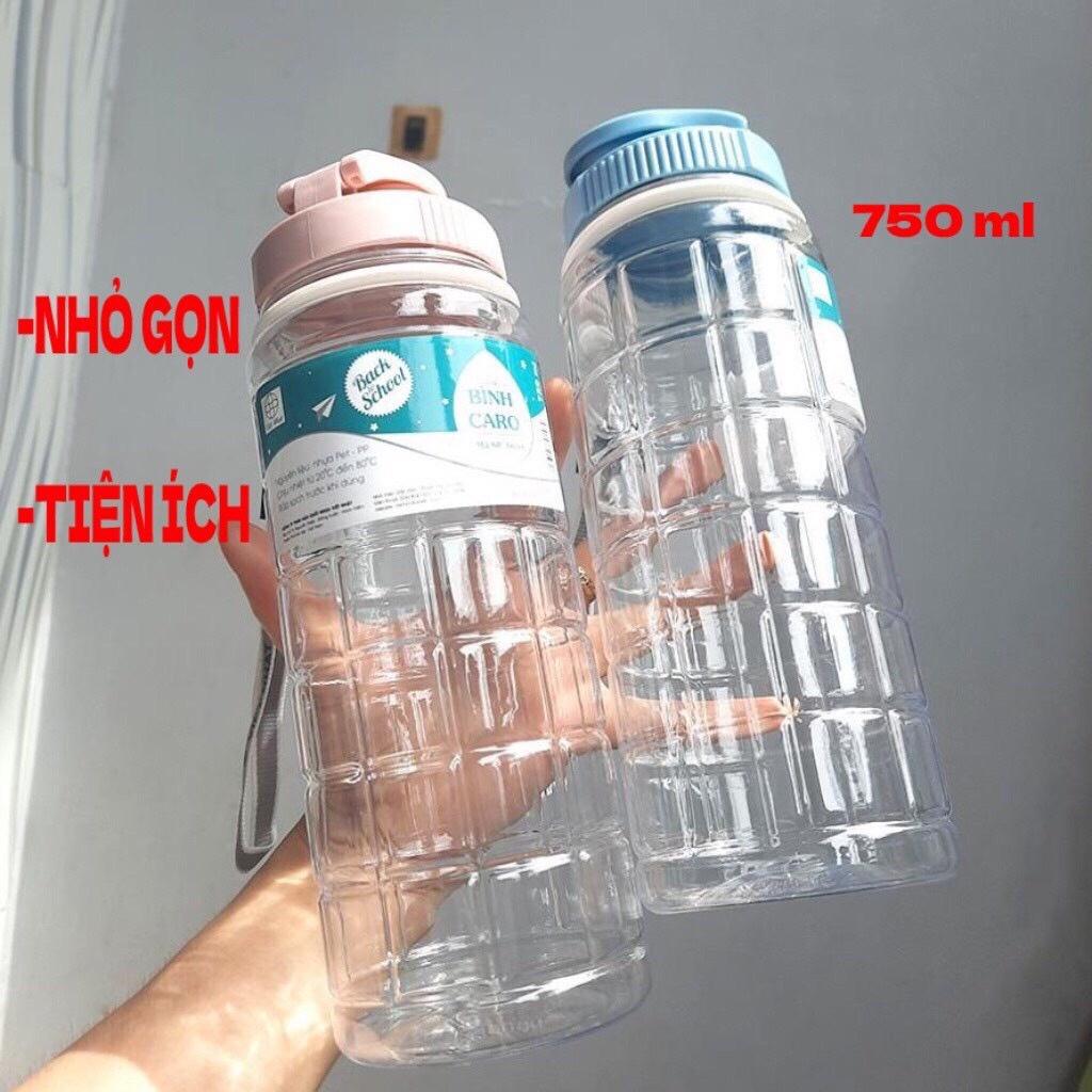 Bình nước thể thao Caro 750ml - Việt Nhật