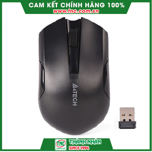 Chuột không dây A4 Tech G3-200N màu đen- Hàng chính hãng