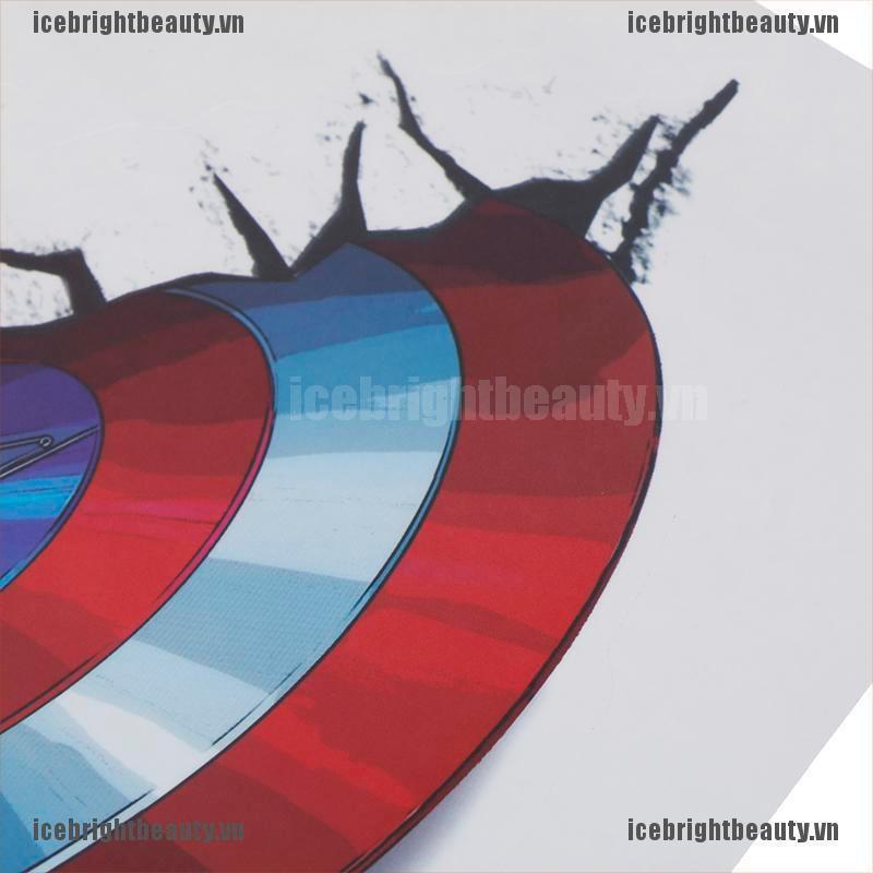 Sticker 3d Captain America 21x30cm Trang Trí Sinh Động