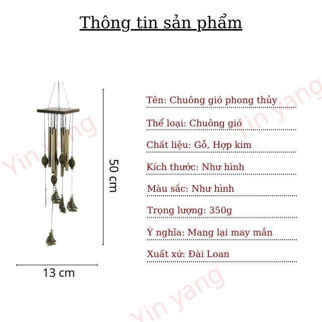 Chuông Gió 6 Thanh Thuận Buồm Xuôi Gió cao cấp, chất lượng