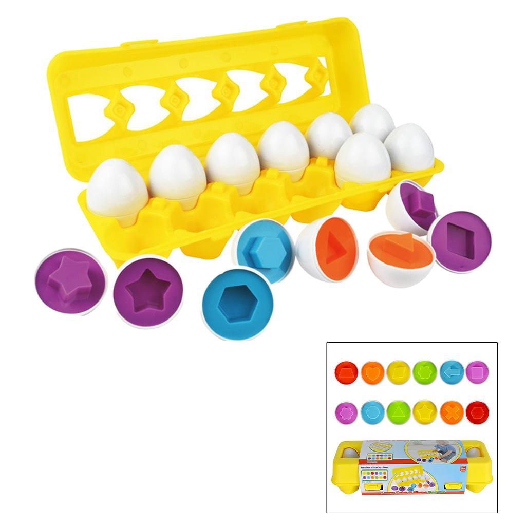 Toddler Matching Egg Toys Kids Early Educational Learning Toy